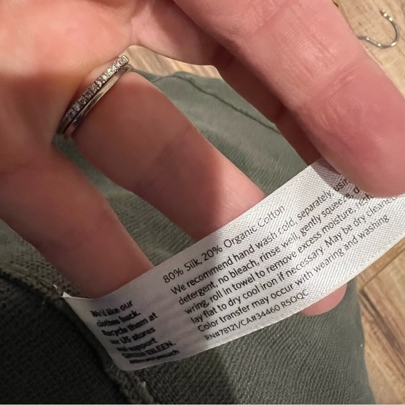 Eileen Fisher Silk & Organic Cotton Interlock Sweater Cardigan Jacket - Picture 10 of 11